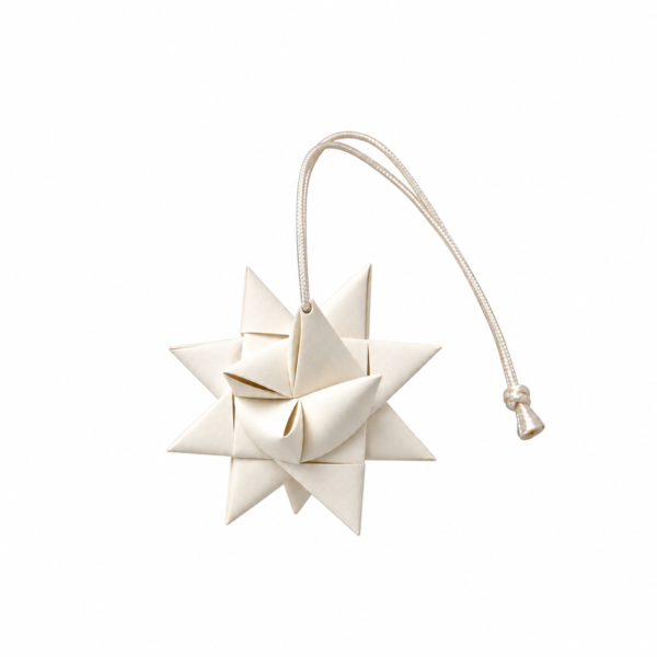 Mini-Fröbelstern aus Papier in Weiß Ø 6 cm zum Aufhängen