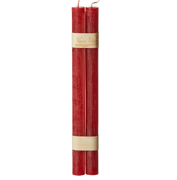 Timber® Stabkerzen „Cranberry“ – warmes Rot für gemütliche Stunden