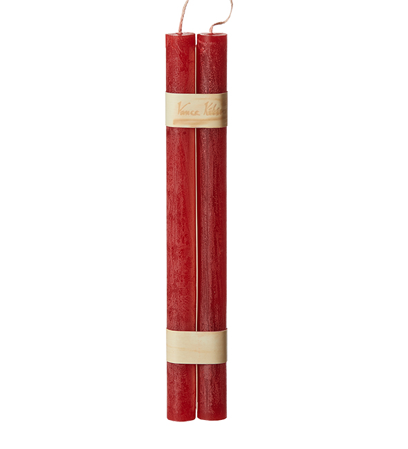 Timber® Stabkerzen „Cranberry“ – warmes Rot für gemütliche Stunden