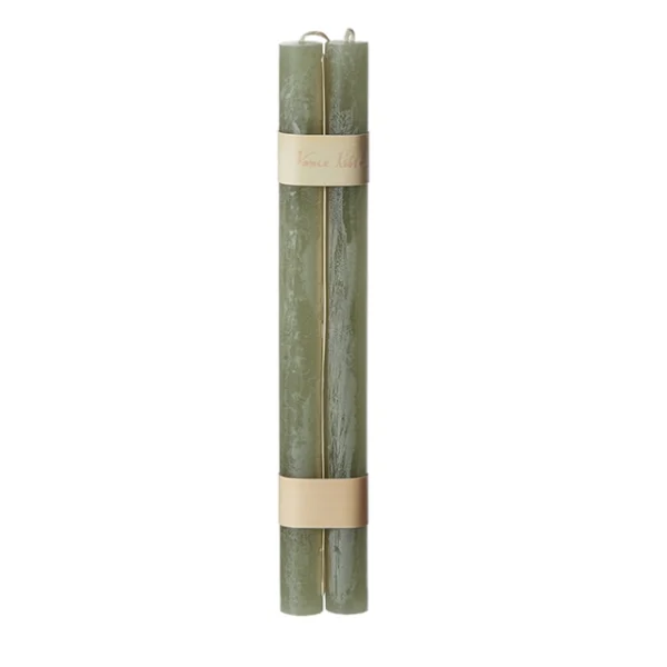 Timber Stabkerzen Sage im 2er-Set in Salbeigrün