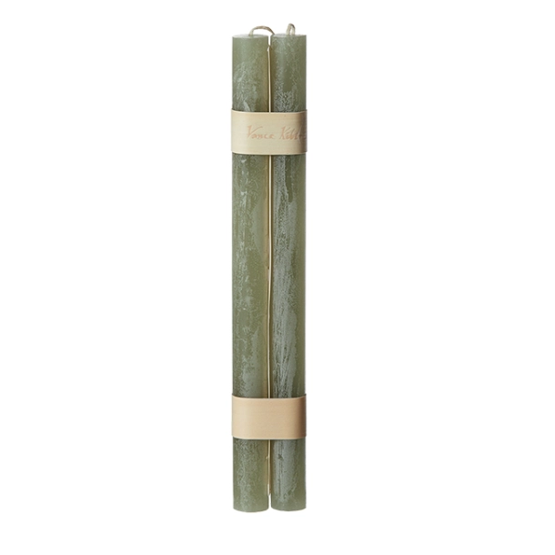 Timber Stabkerzen Sage im 2er-Set in Salbeigrün