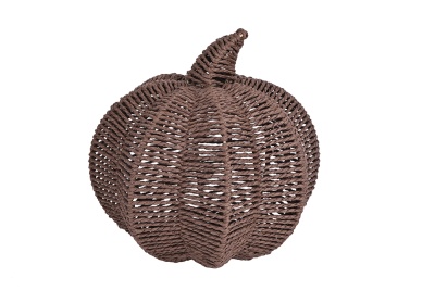 Geflochtener Paperrope Kürbis in Braun Ø 25 cm