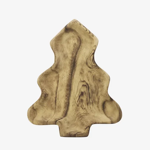 Weihnachtsbaum-Tablett aus Holz 40 cm – Madam Stoltz
