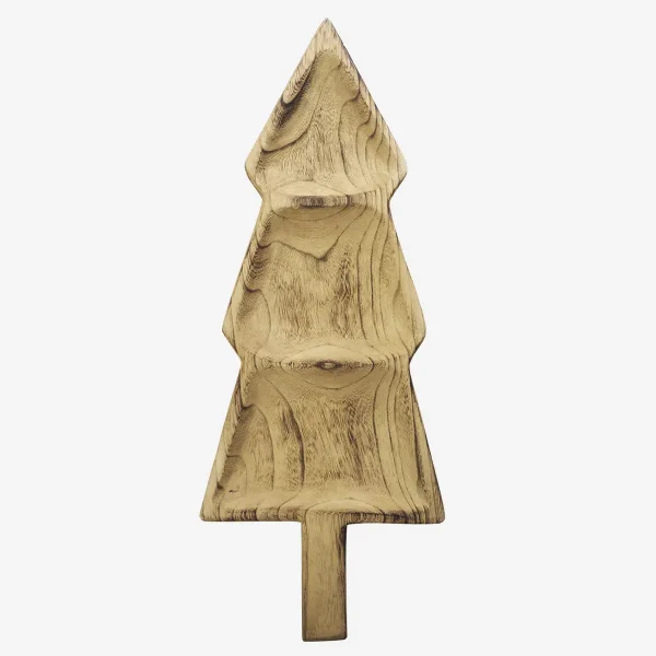 Weihnachtsbaum-Tablett aus Holz 62cm – Madam Stoltz