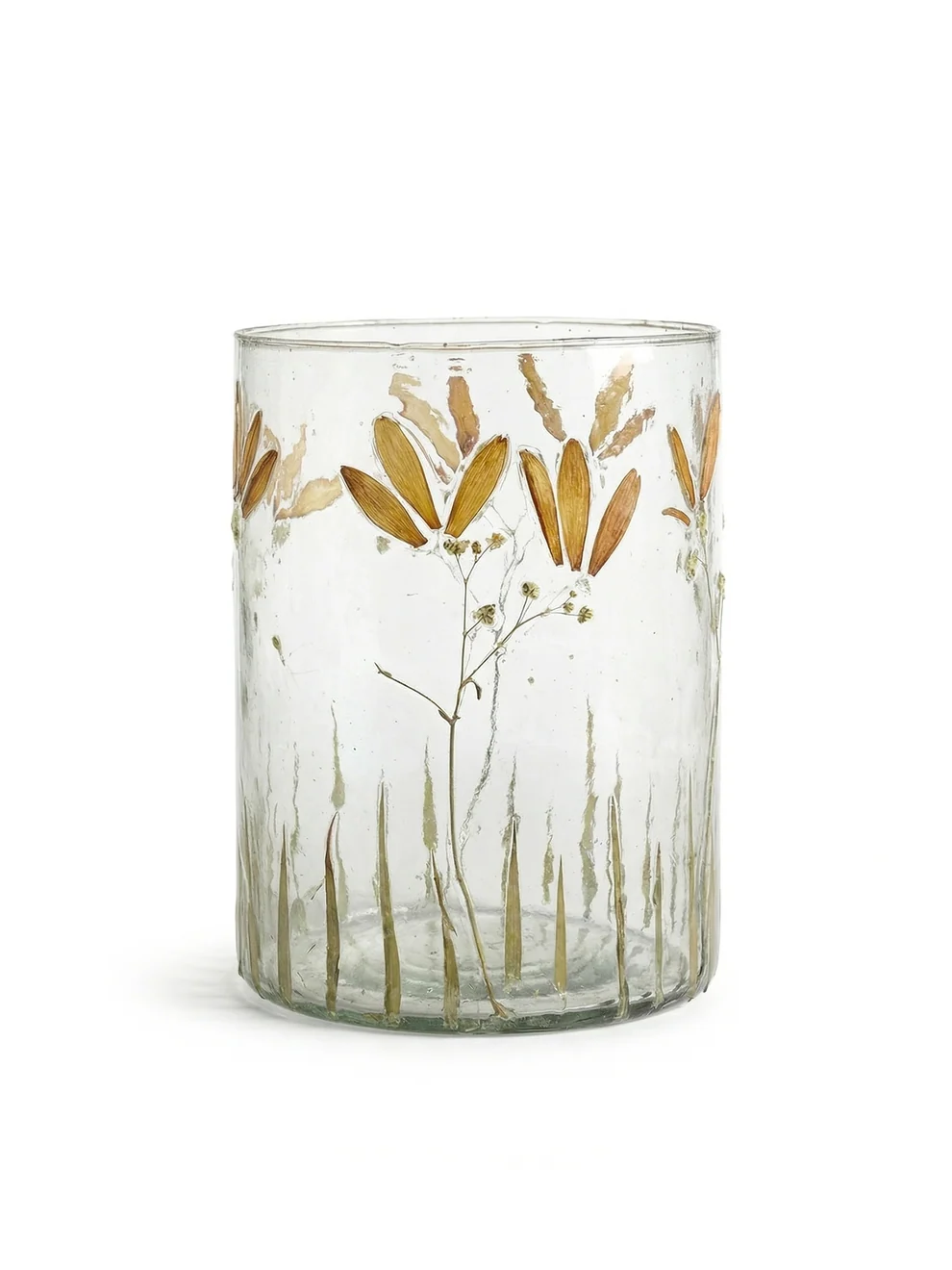 Kleines Windlicht & Vase Warm Meadow aus Glas – Bild 2