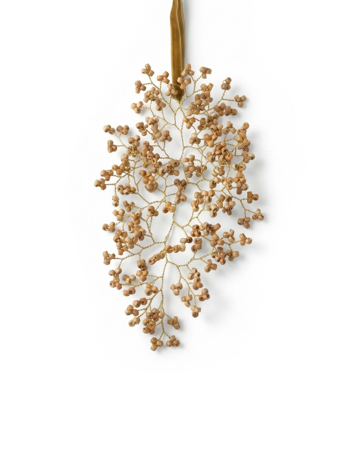 Holzperlen-Ornament Golden Branch – Bild 2