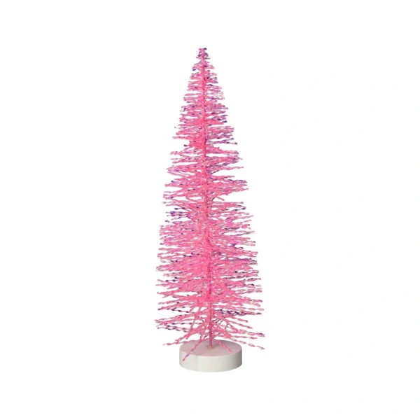 Glitzerbaum Seoul Pink 30 cm mit irisierender Oberfläche als funkelnde Weihnachtsdeko