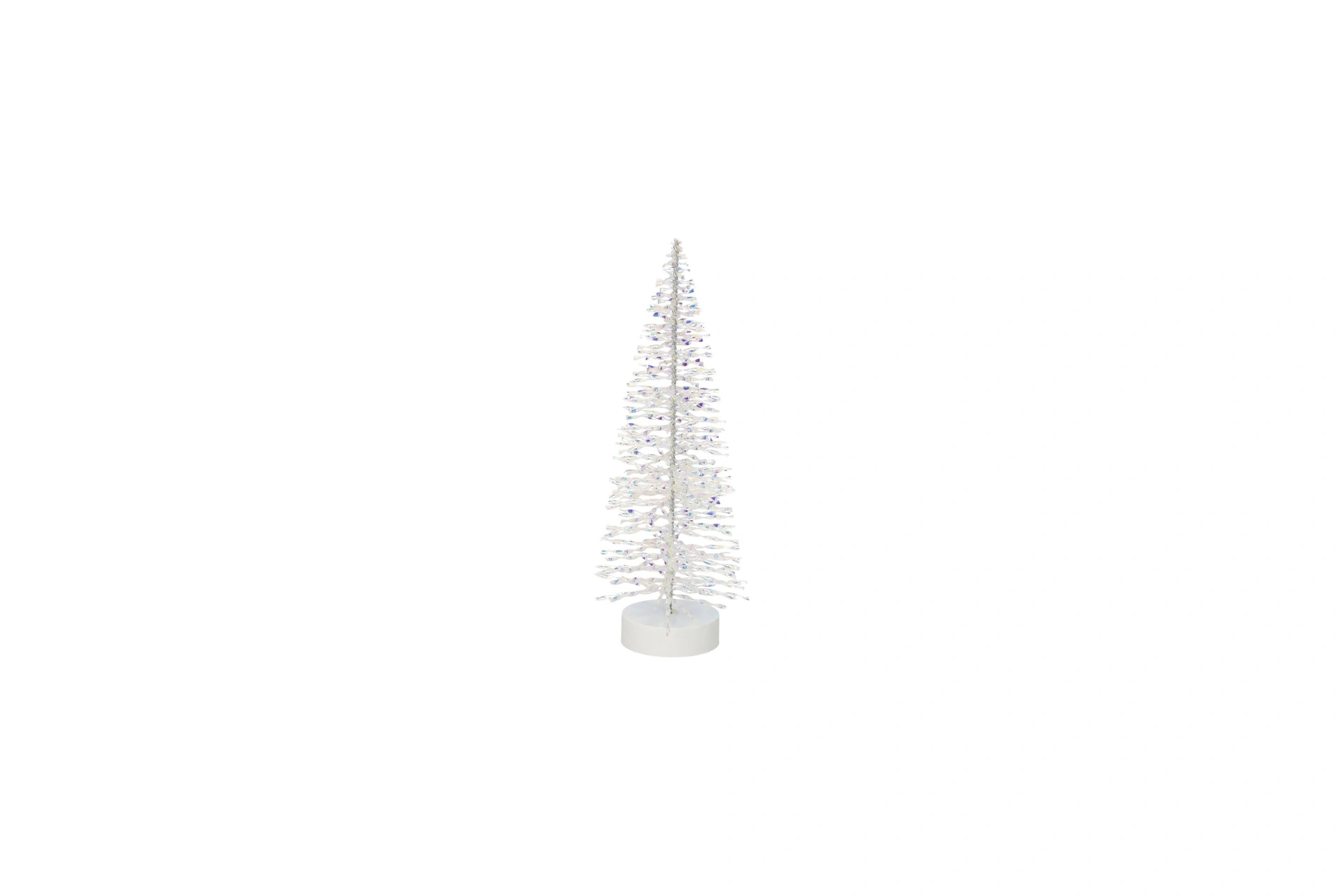 Glitzerbaum Seoul Weiß 20 cm, Glitzerbaum weiß klein, kleiner Weihnachtsbaum Deko weiß, irisierende Weihnachtsdeko, funkelnde Weihnachtsdeko, Deko Tannenbaum weiß, kleiner Glitzerbaum, Weihnachtsbaum ohne Beleuchtung, moderne Weihnachtsdeko, Weihnachtsdeko weiß silber, Winterdeko weiß, Seoul Baum weiß, Gift Company Seoul